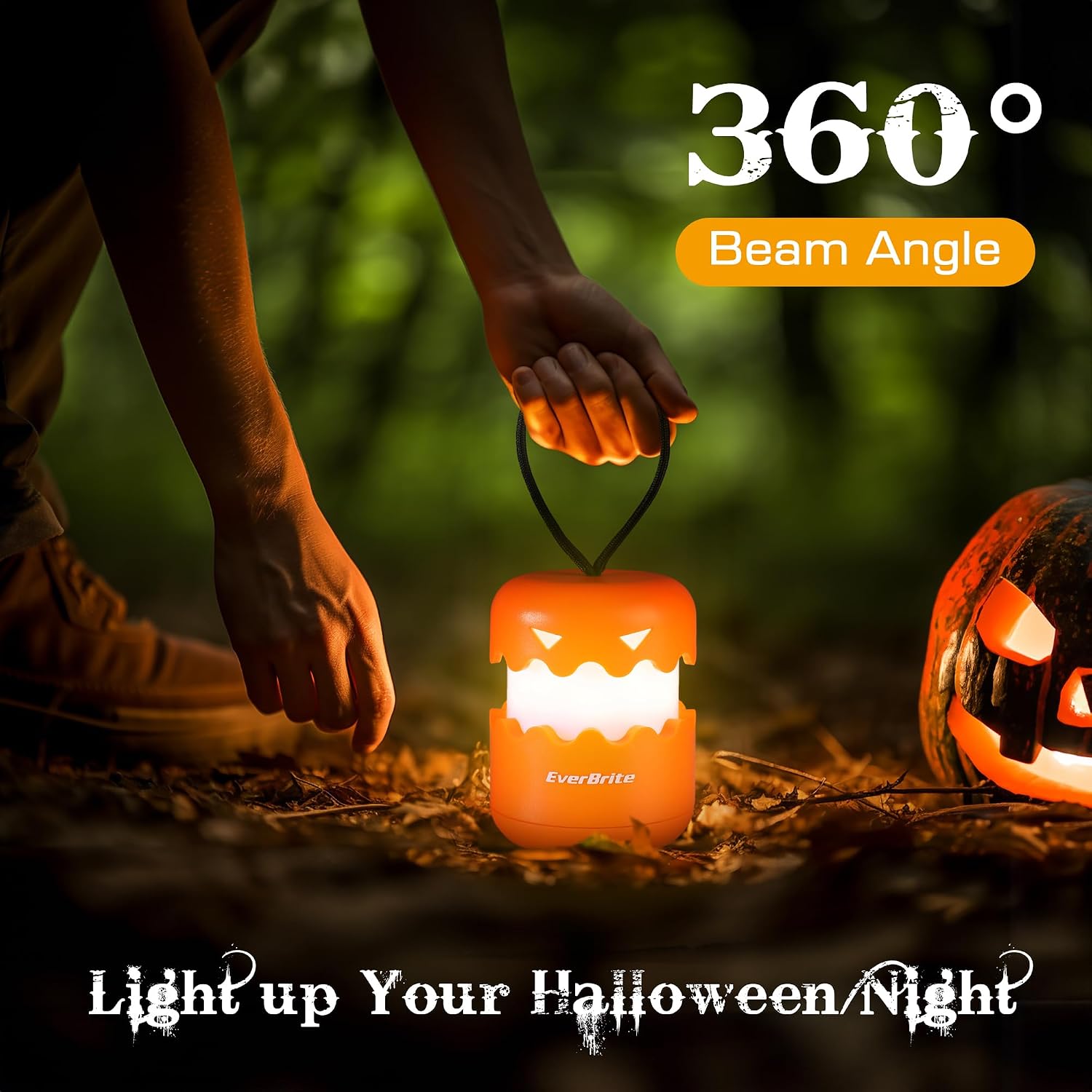Listing illustration of pumpkin lantern illumination