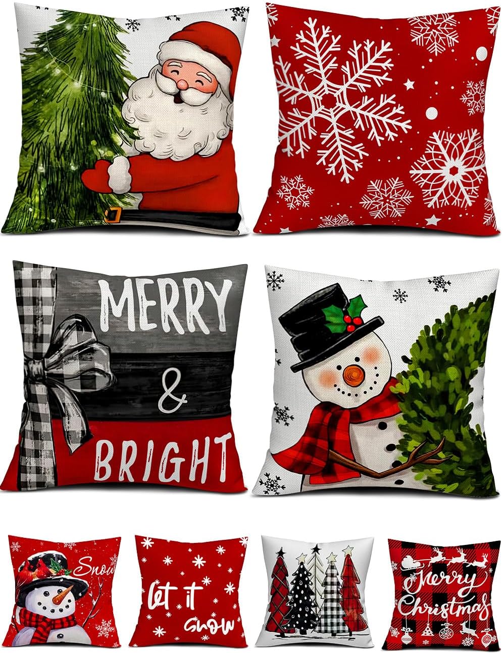 multiwins four Christmas covers with alternate printed faces