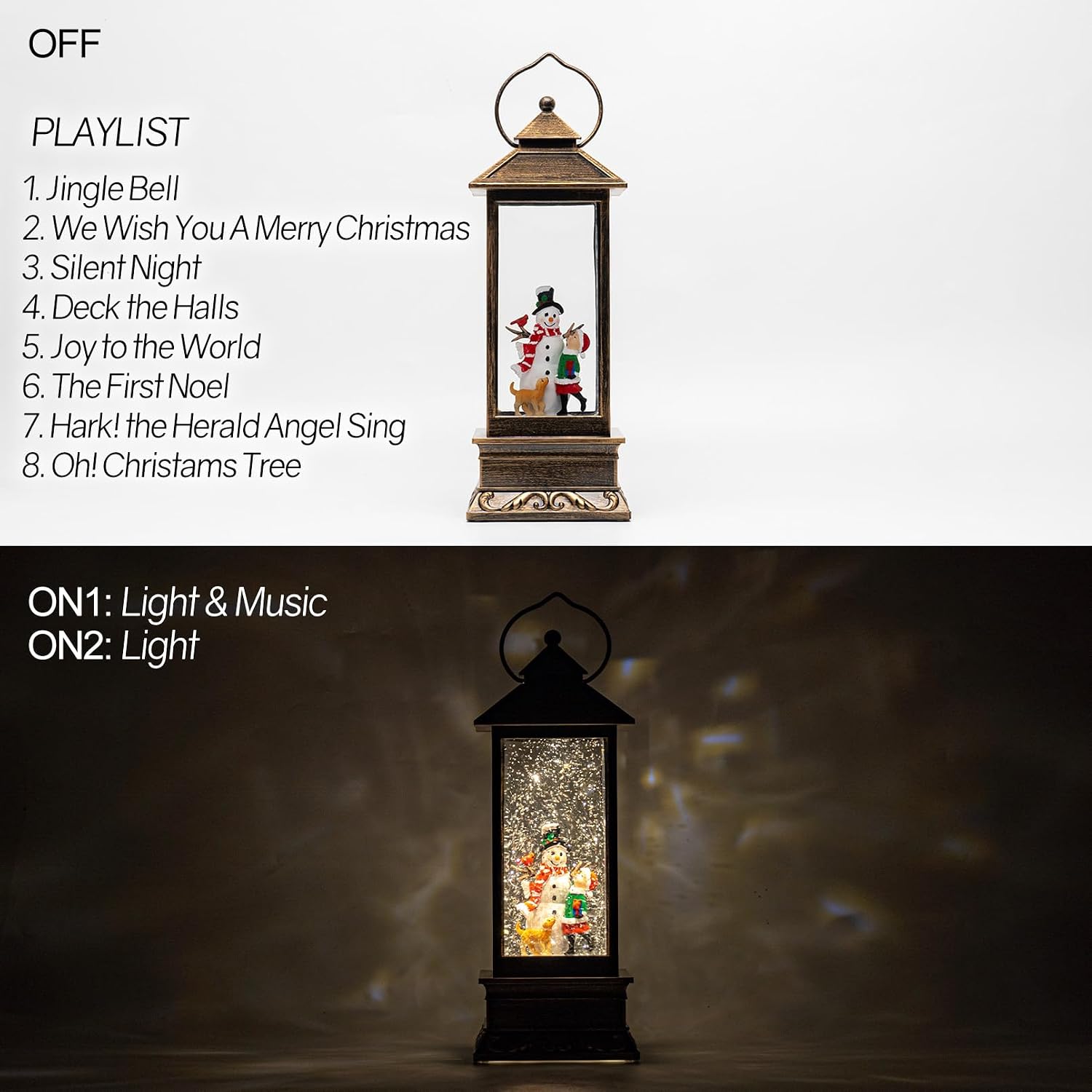 Supplier light-only and light-with-music control graphic