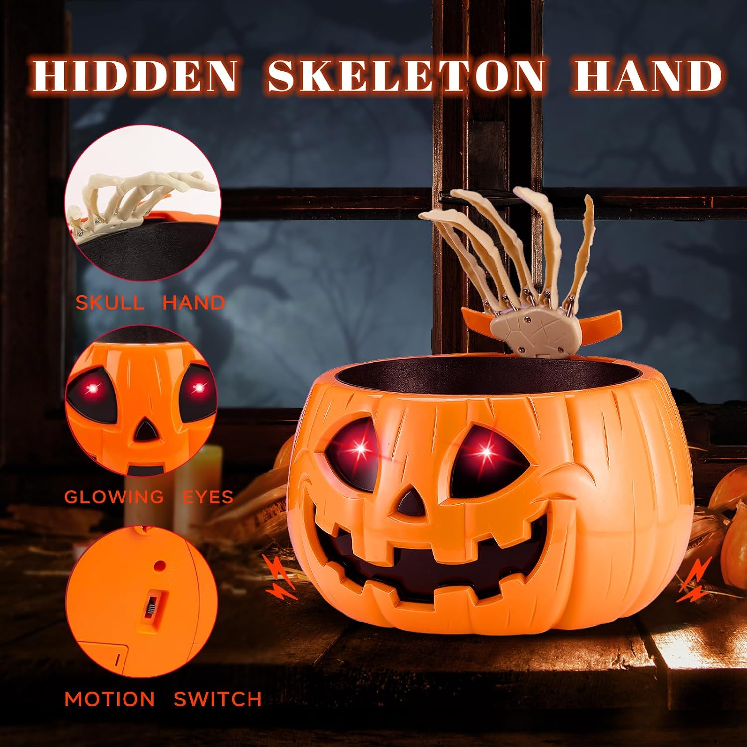 Graphic showing the hidden hand and red-eye effect