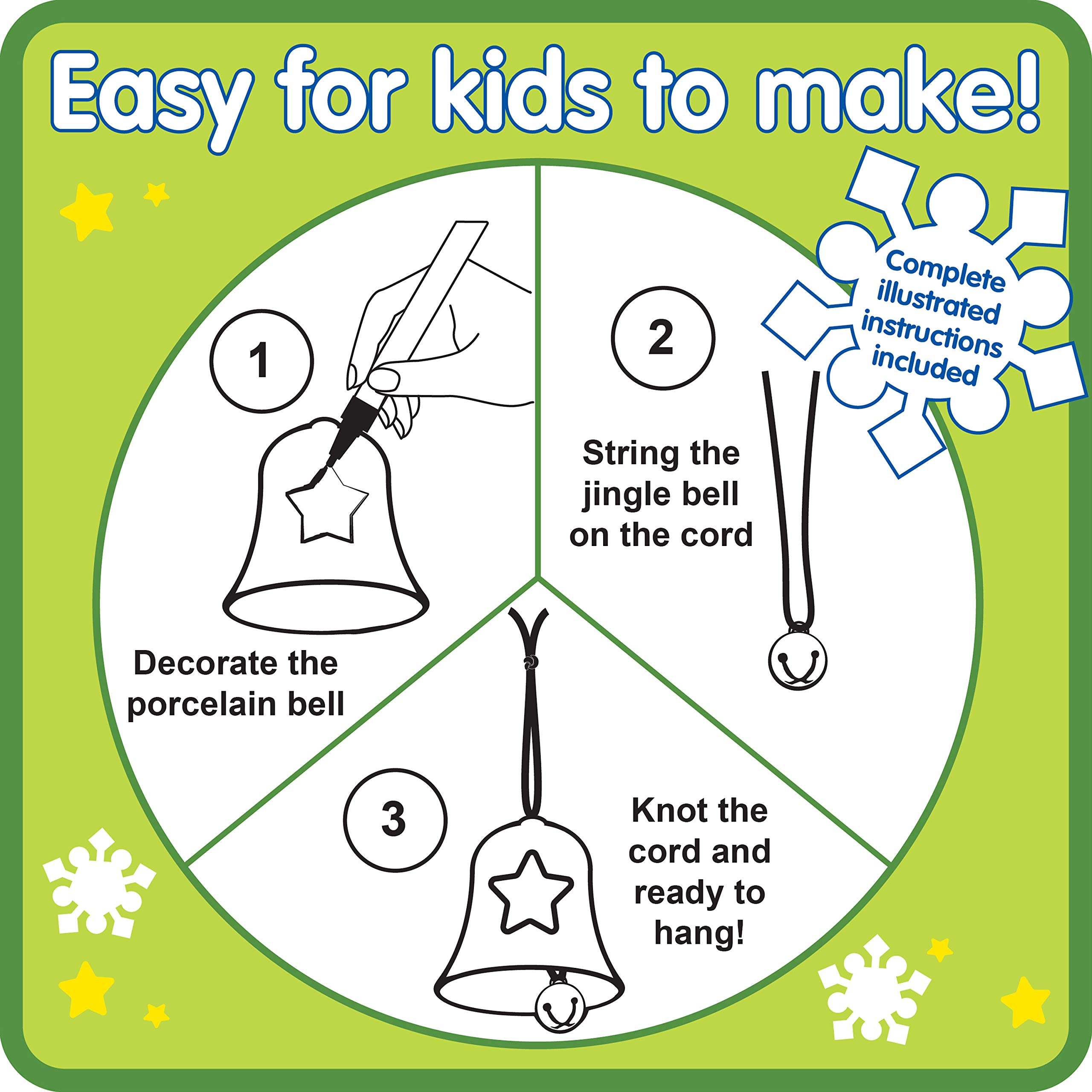 Supplier instructions for decorating and assembling the bells