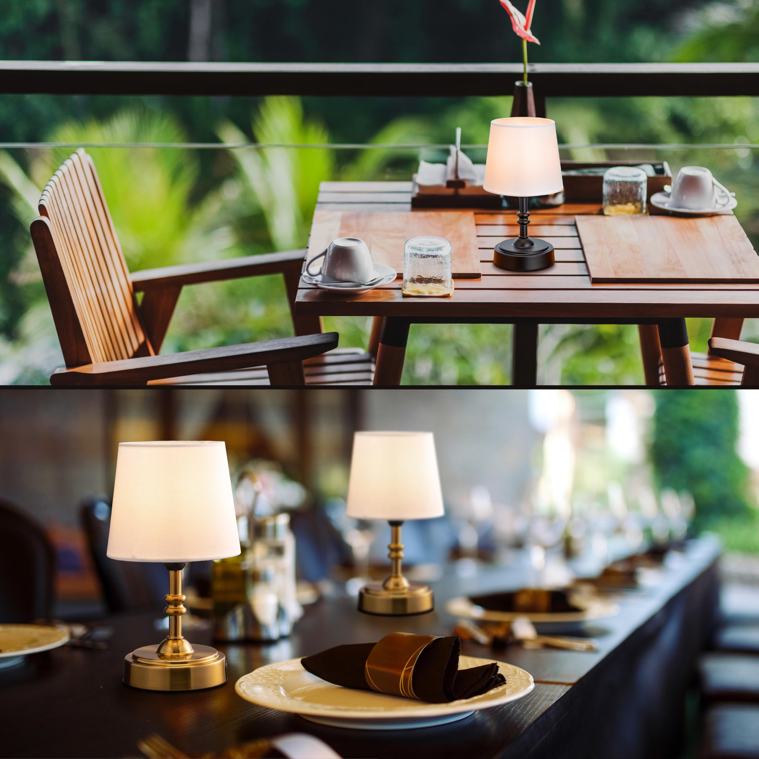 Supplier outdoor dining scenes, not verification of wet-weather suitability