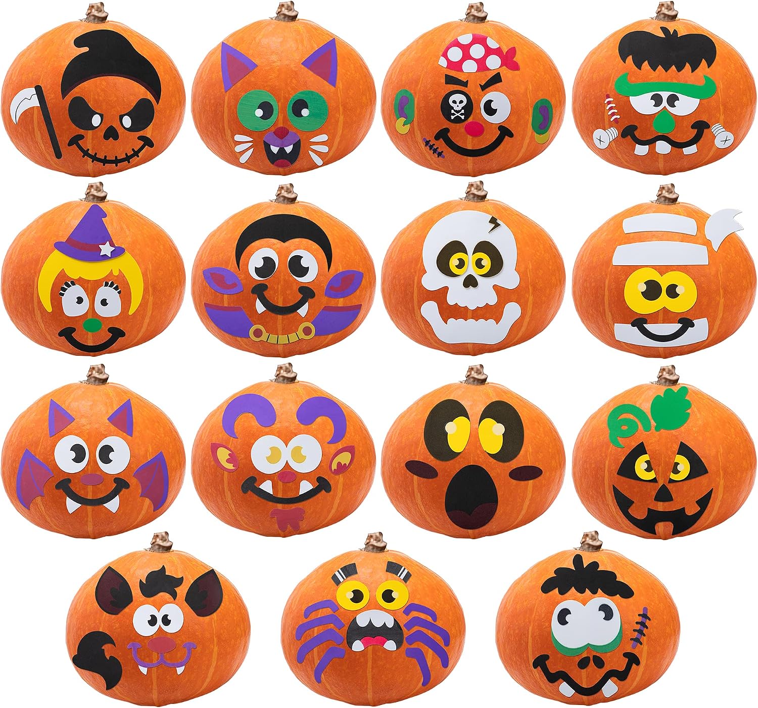 Listing graphic of foam sticker parts