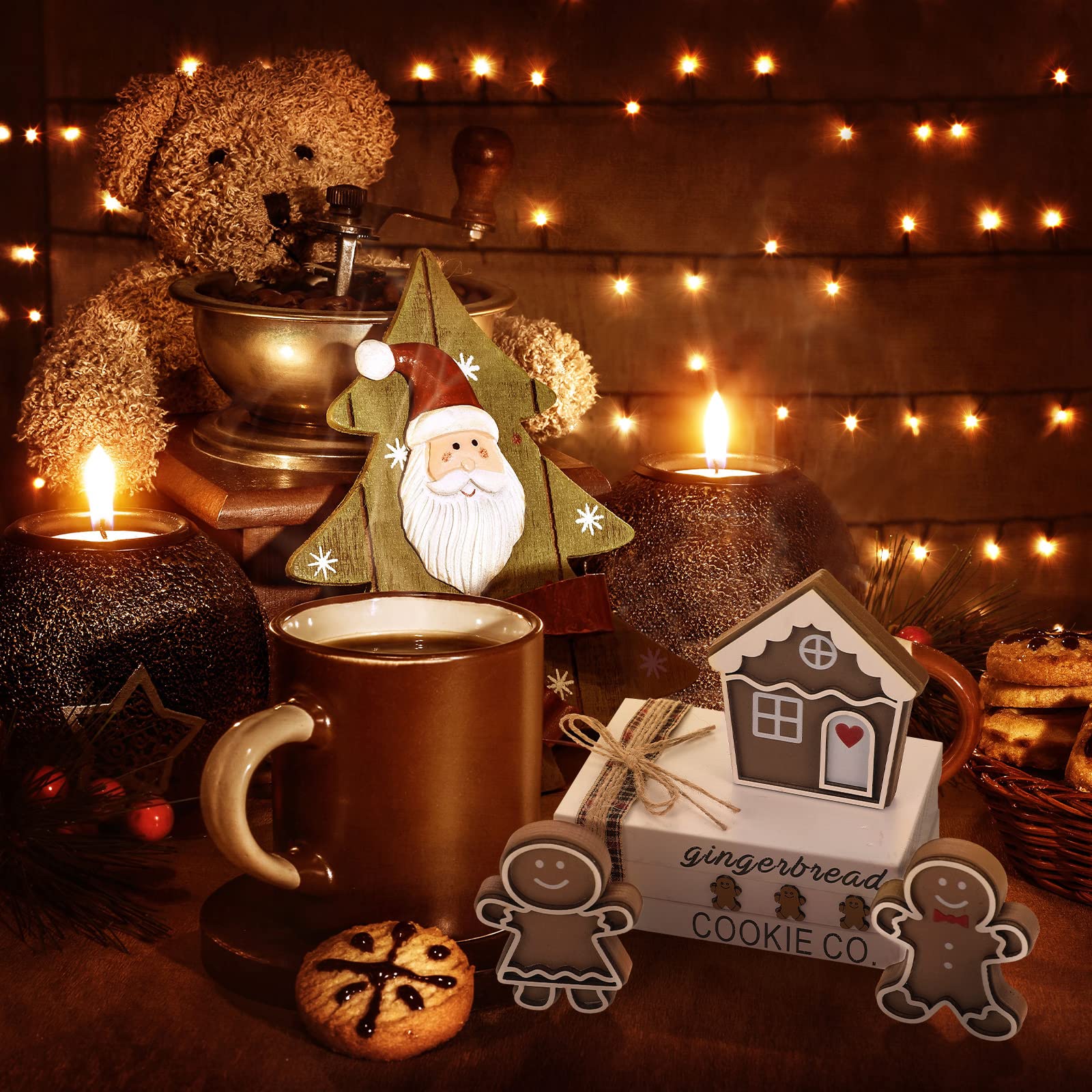 Jetec gingerbread motif in a warm-lit supplier Christmas scene