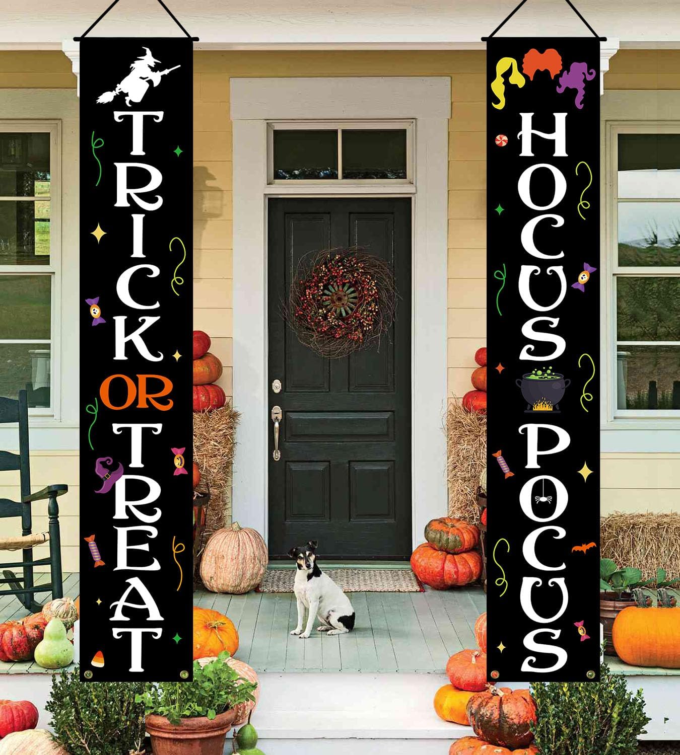 JENFALL banners in a door styling scene