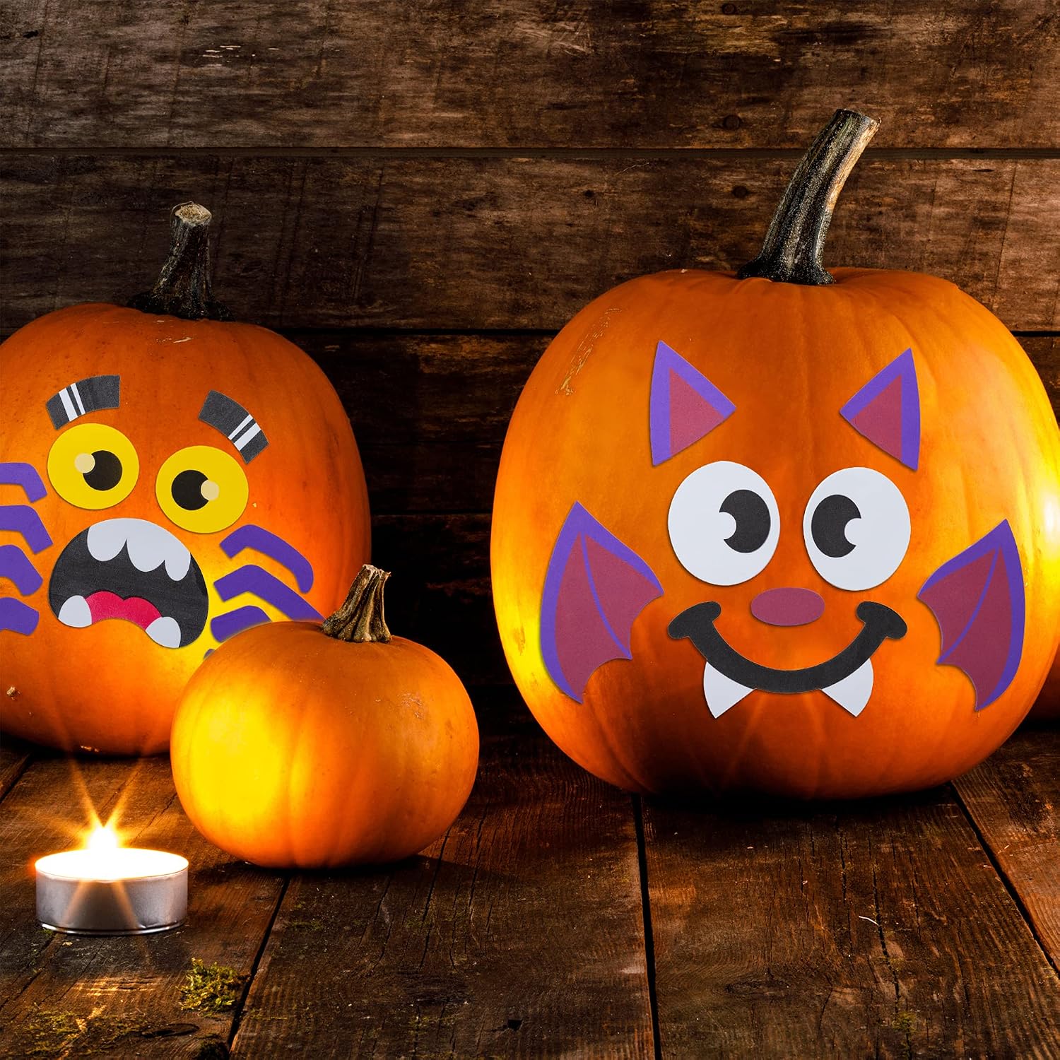Halloween sticker styling with themed props