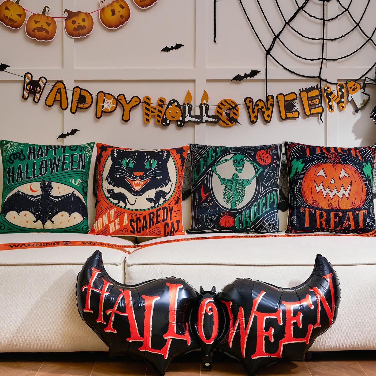 Hongsome covers in a larger Halloween room arrangement