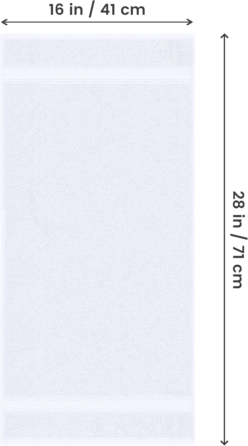 Utopia hand towel sixteen by twenty-eight inch diagram
