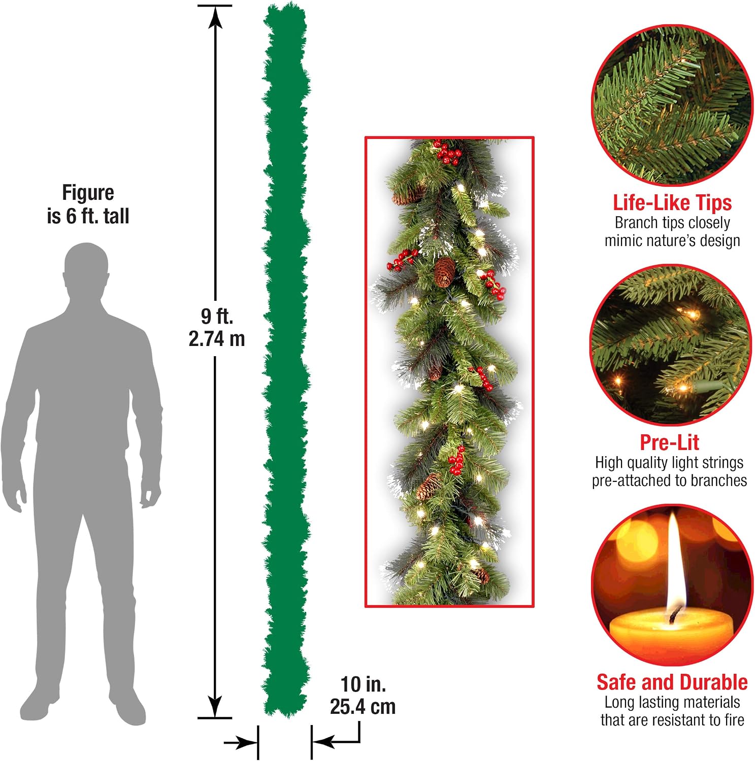 Crestwood full-length and ten-inch foliage-width illustration