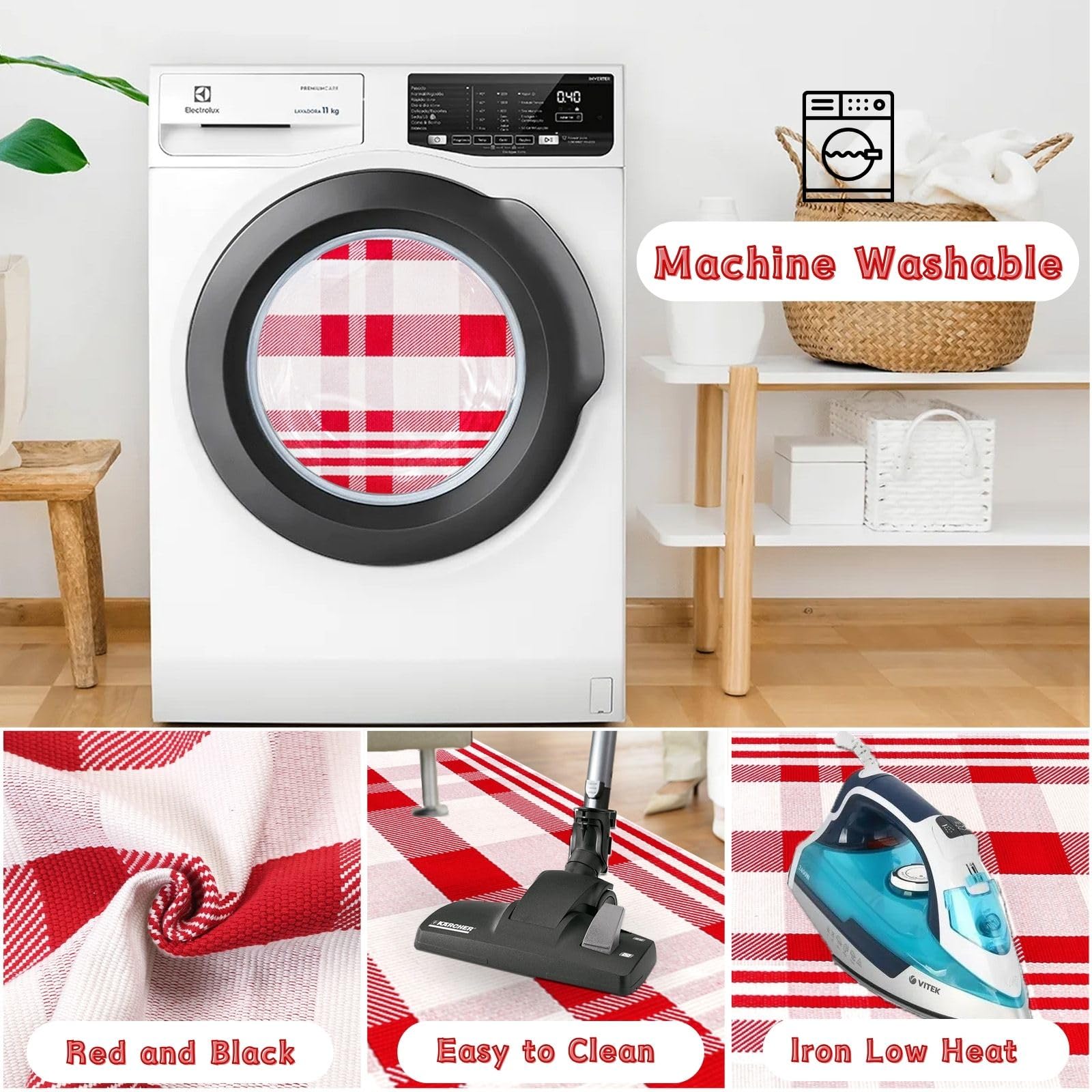 Fallovea supplier washing and care illustration, without independent wash-test verification