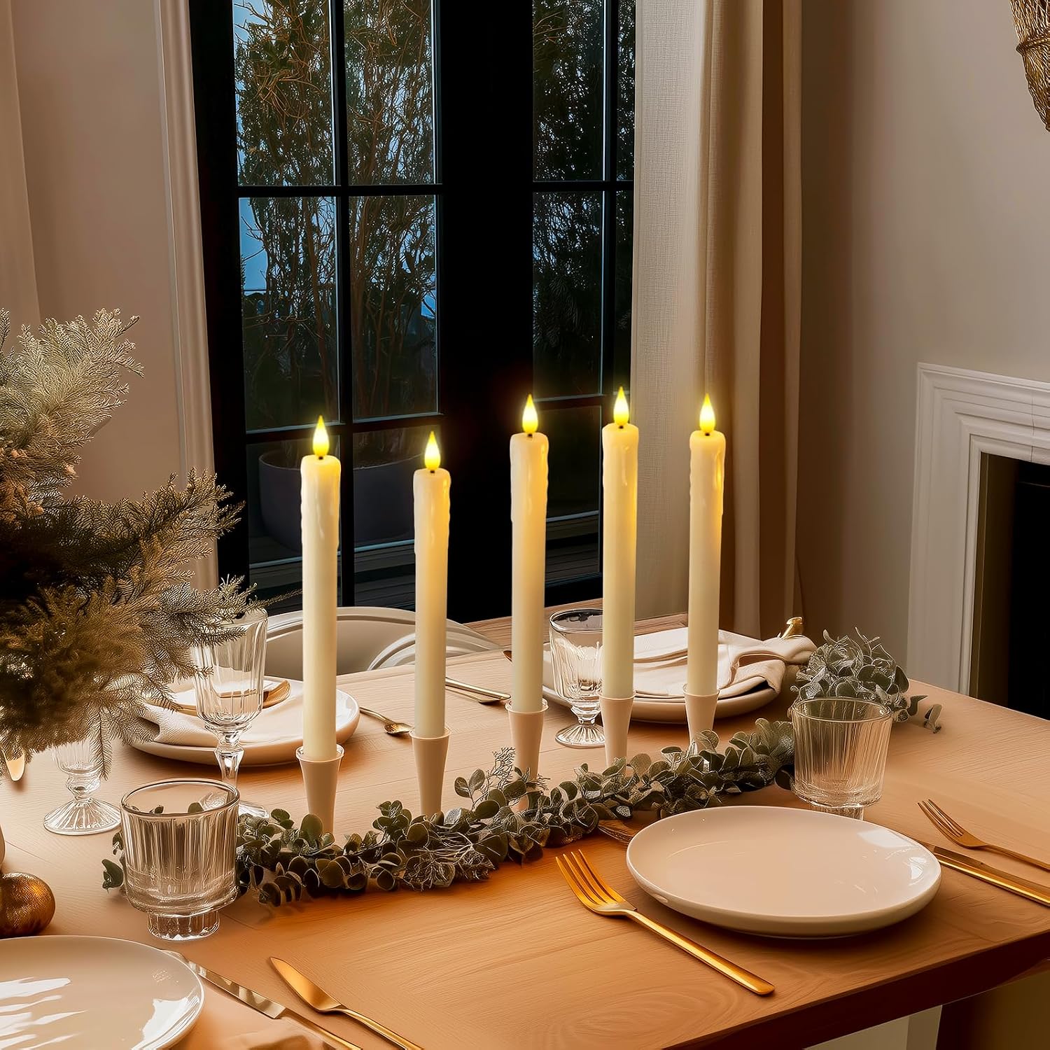 Homemory tapers shown in a supplier dining-table arrangement