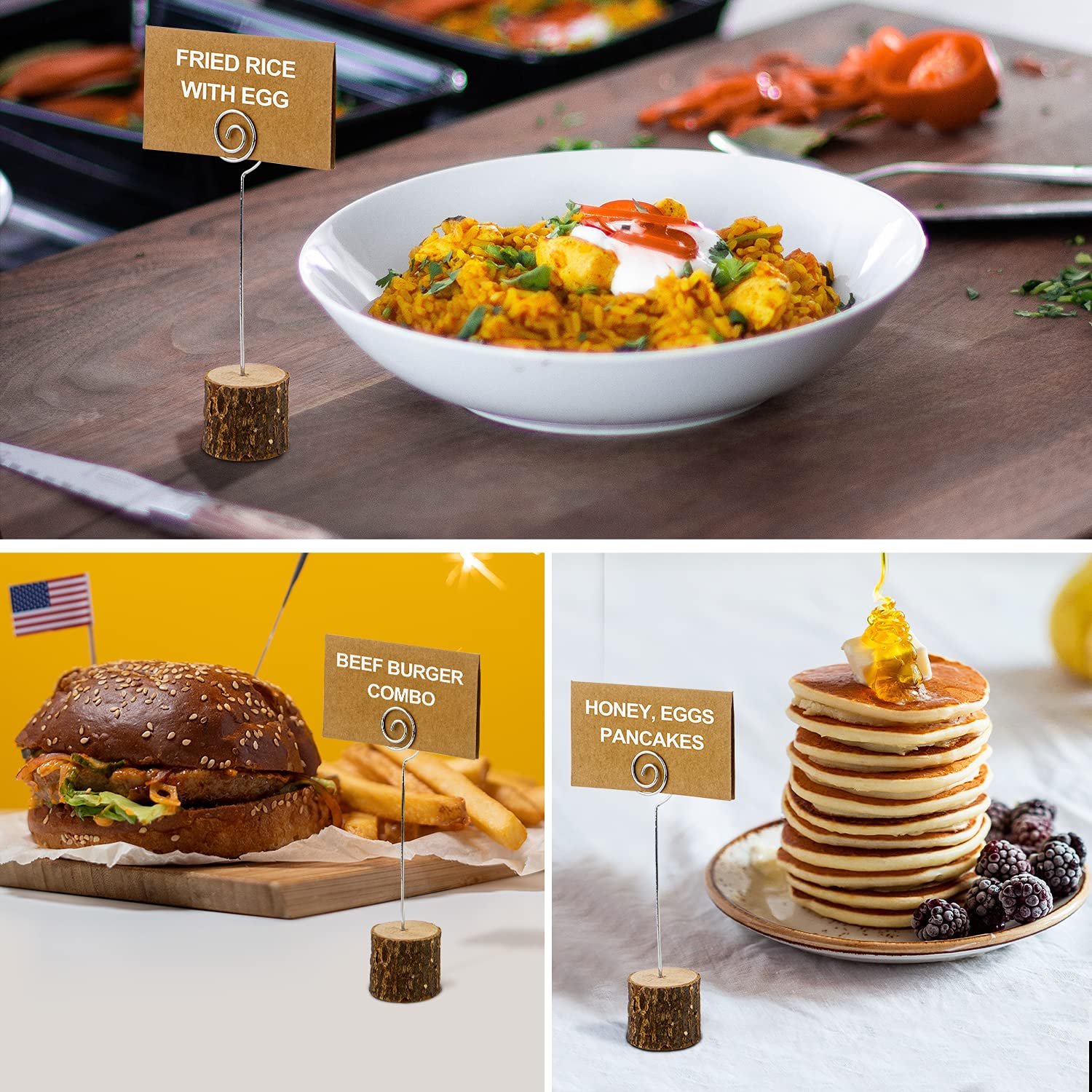 Supplier collage of food-label styling examples