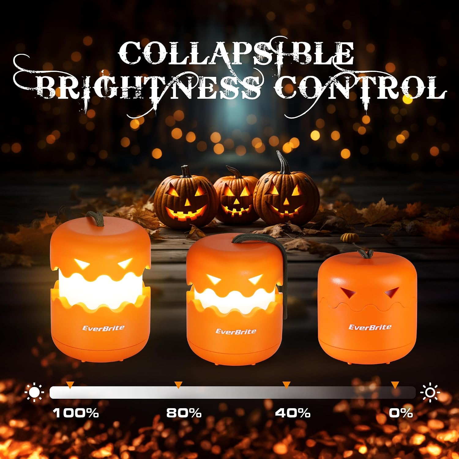Listing illustration of the collapsible pumpkin-light concept