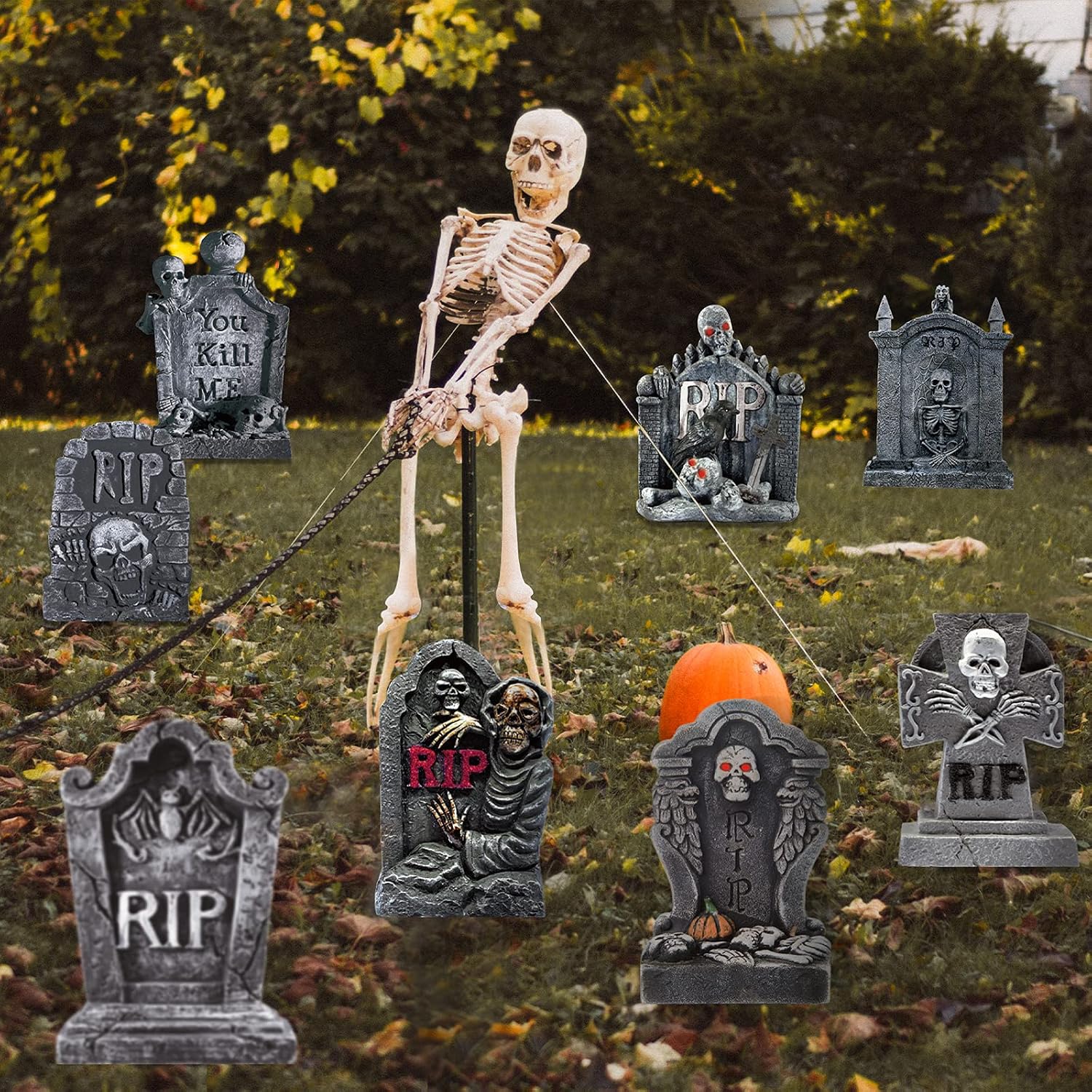 Blulu panels in a yard scene with additional props