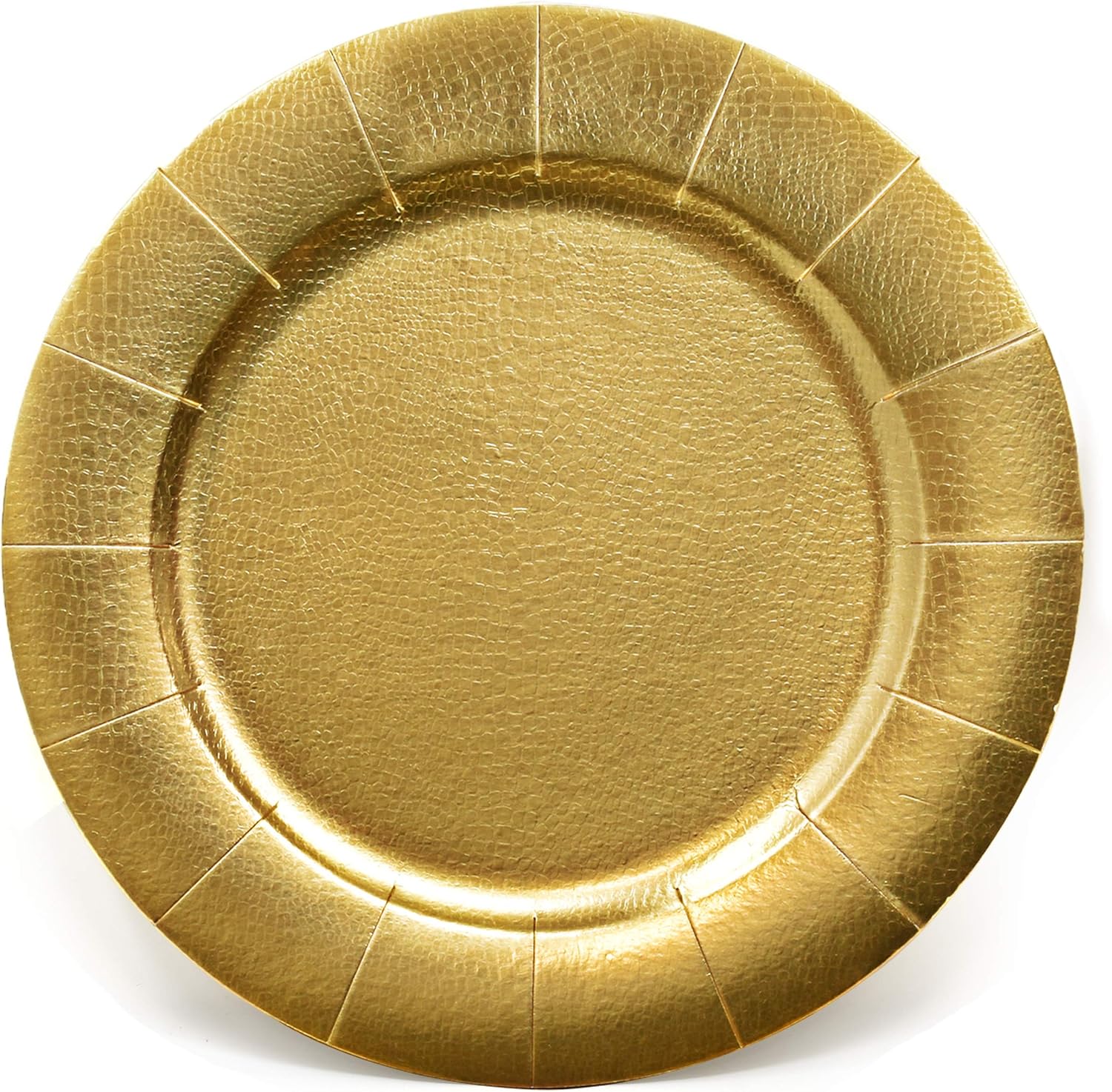 Gift Boutique gold paper charger plate