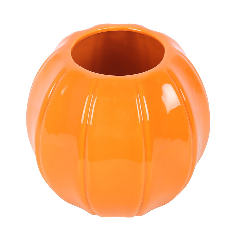 Upper view of the pumpkin vase opening