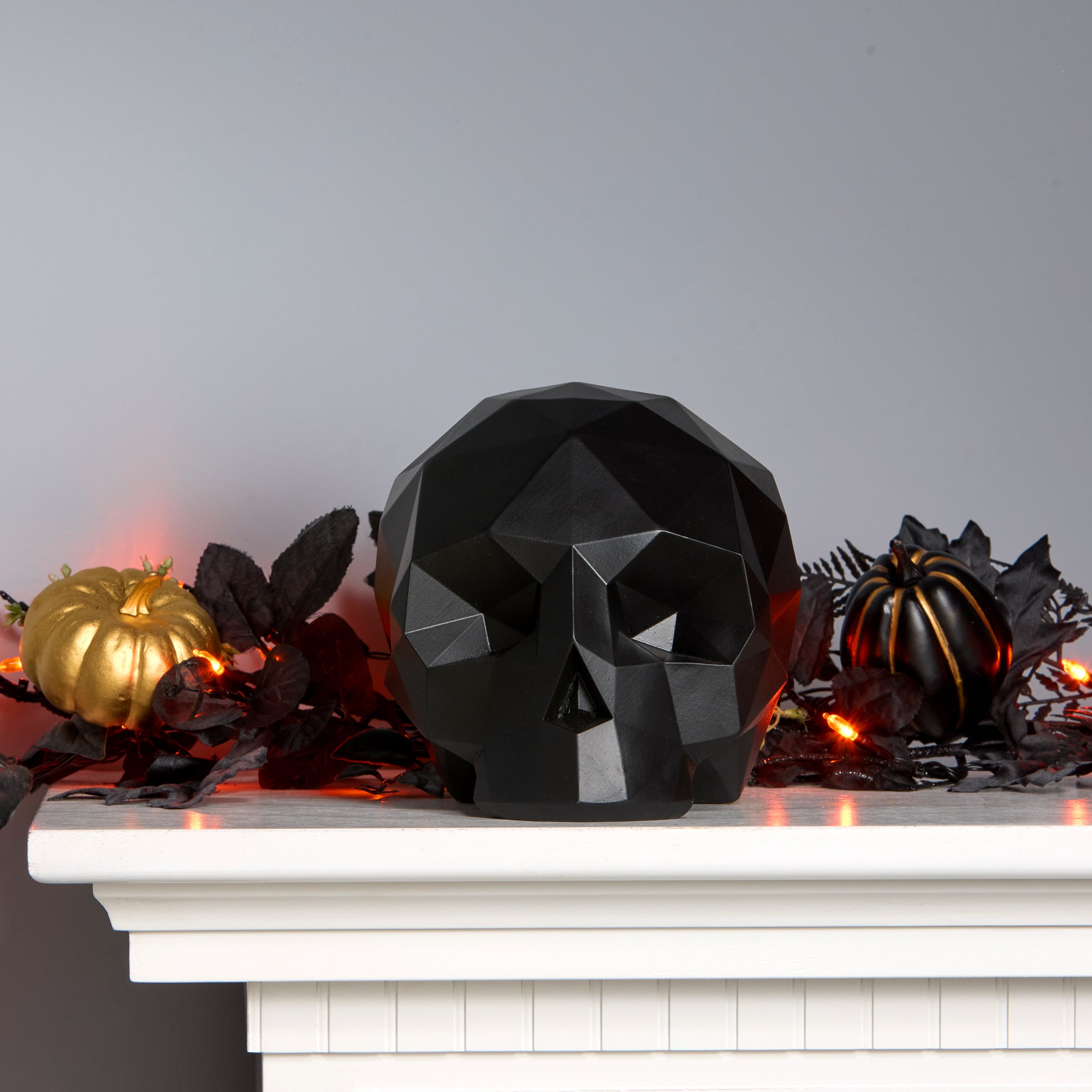 Manufacturer indoor styling image of the origami skull