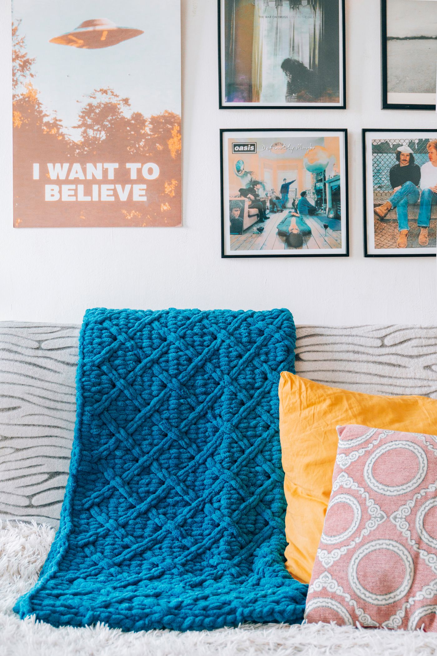 Wash a Knitted Throw Only After Planning Its Care and Drying Space