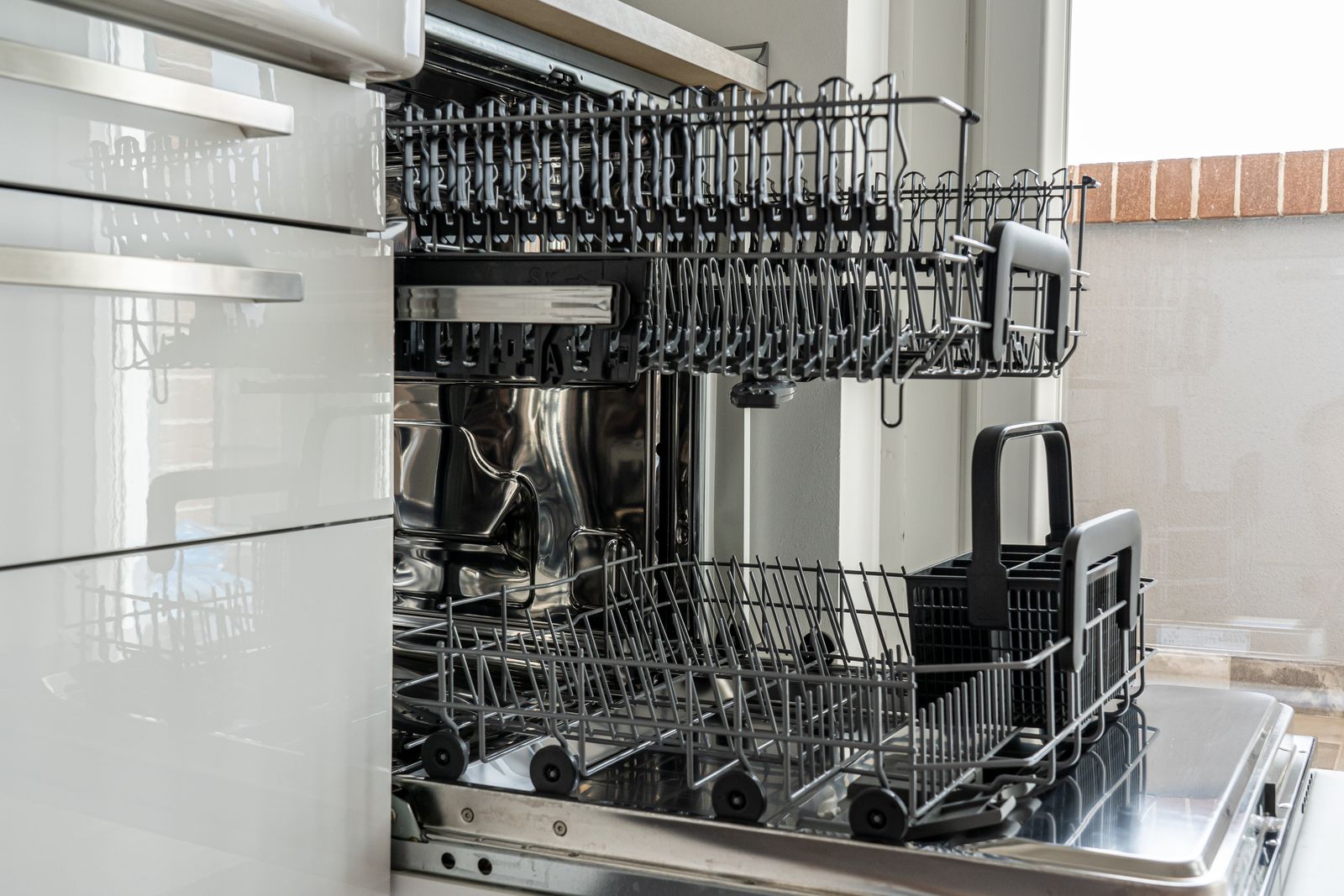 Keep a Small Kitchen’s Dishwasher Door and Loading Space Usable