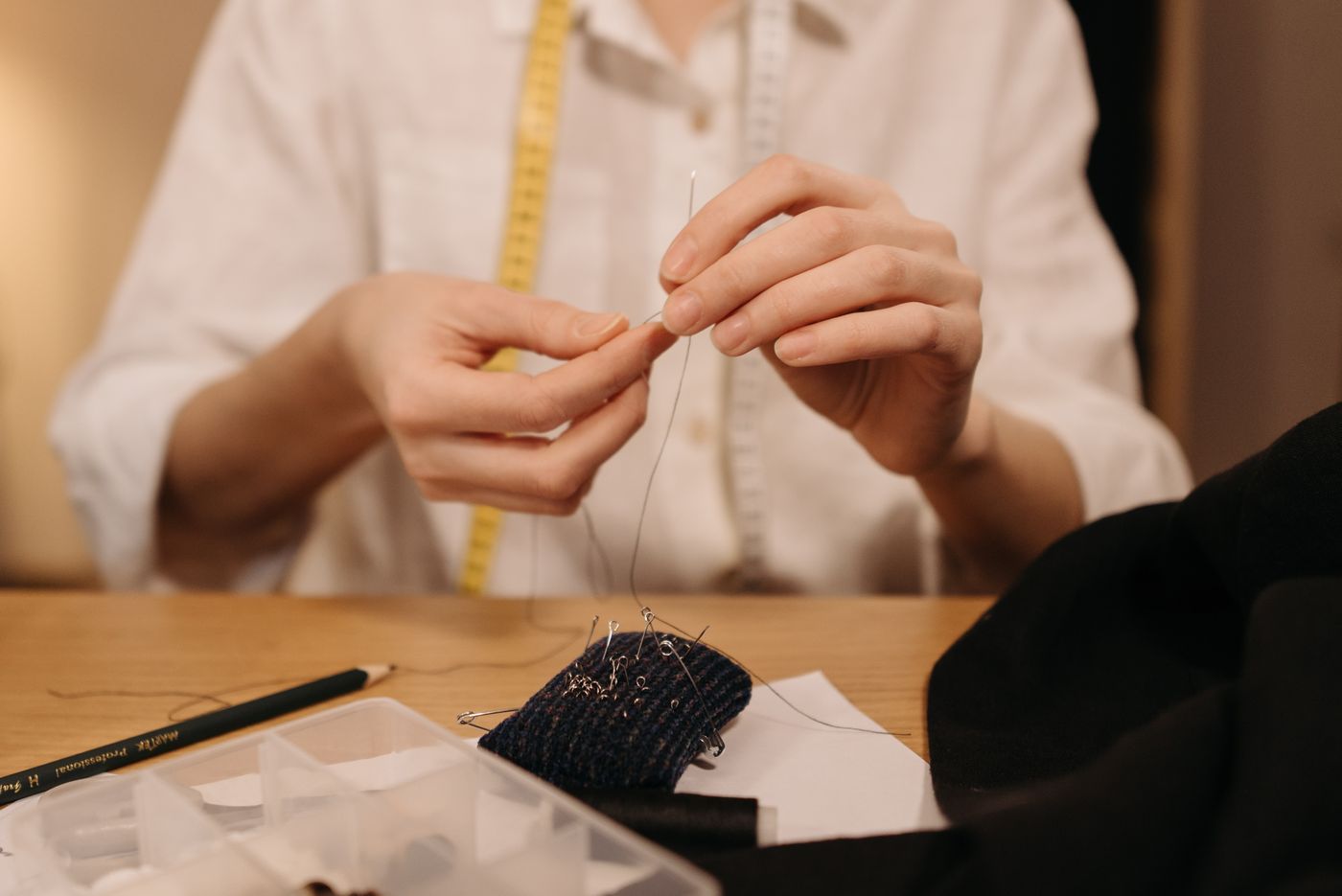 Keep Hand-Sewing Needles Identified Between Small Repair Projects