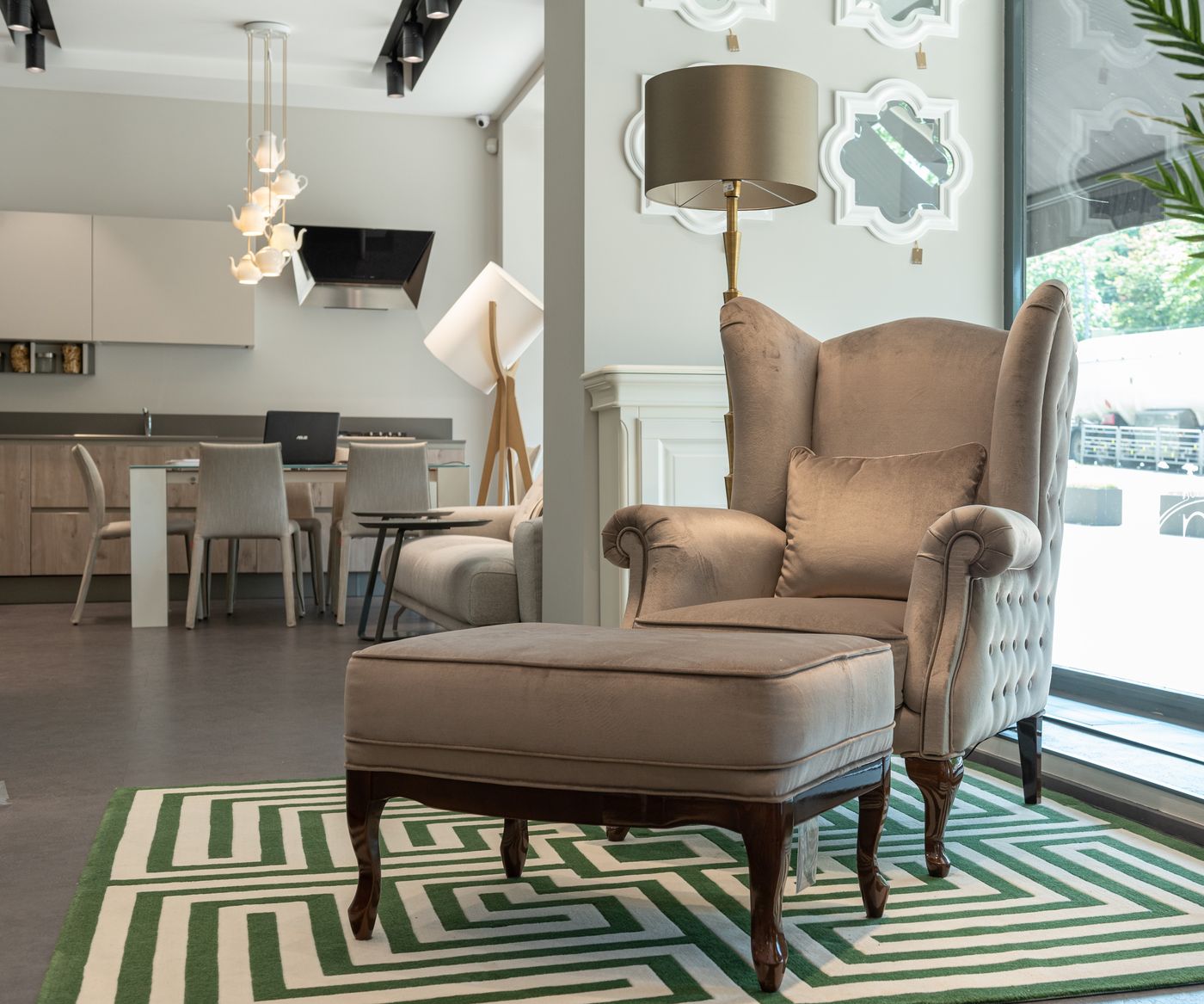 Fit an Accent Rug Around a Reading Chair Before Buying