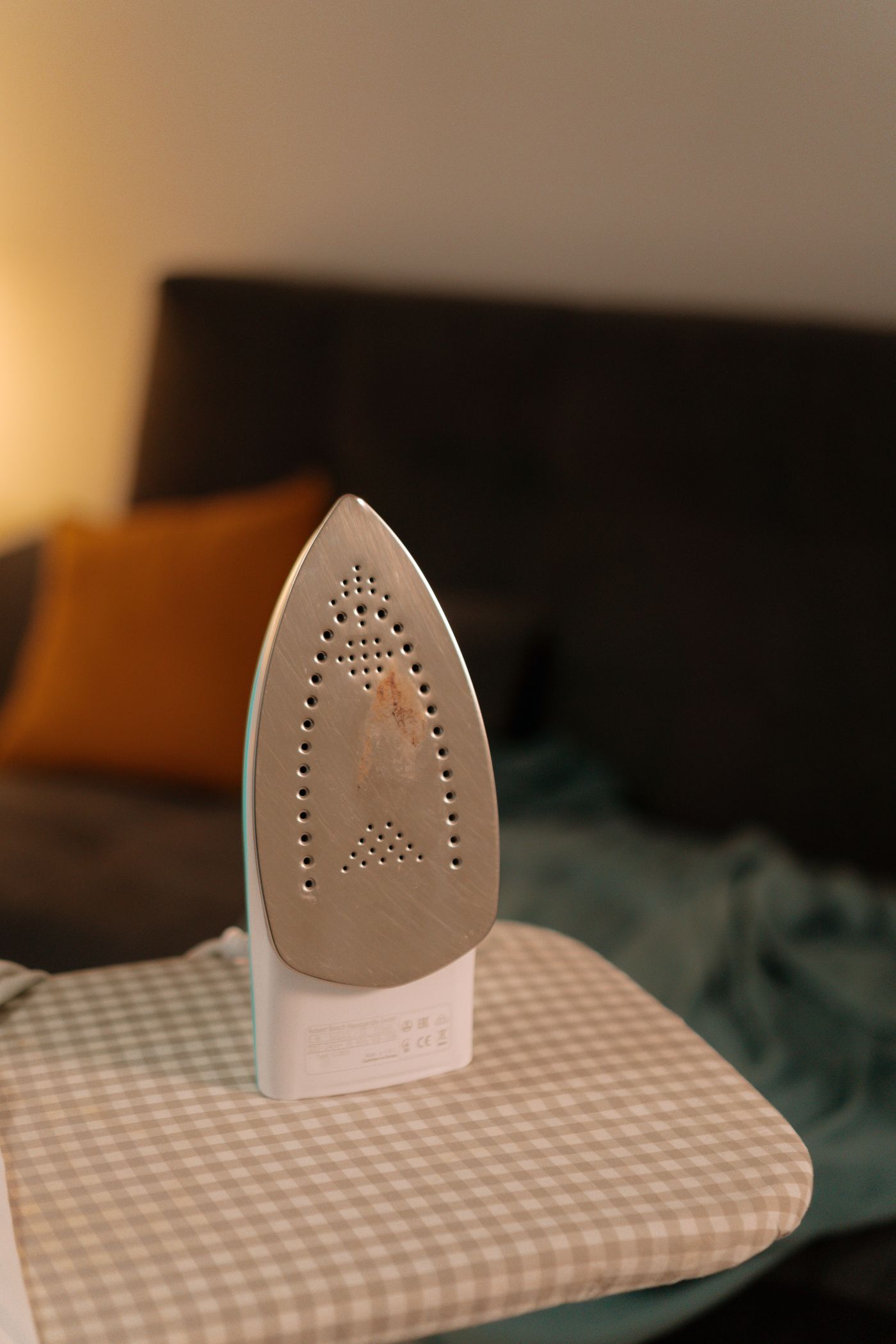 Check and Clean an Iron Soleplate Before Pressing Craft Fabric