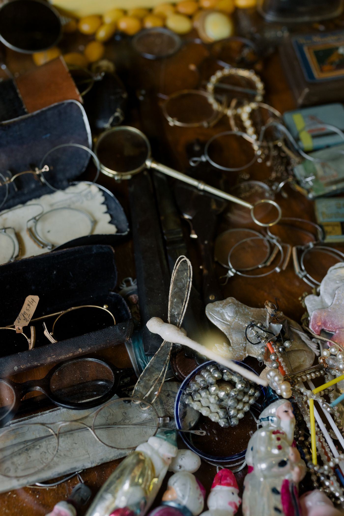 A varied group of small vintage objects